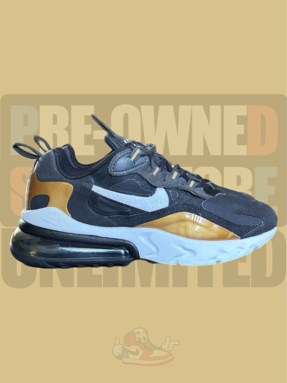 Nike Airmax 270 React GS ‘Metallic Gold’